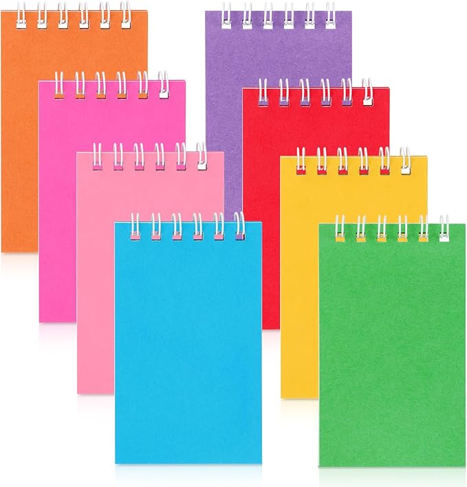24Pack Pocket Notebook Bulk Small Notepad Pocket Notepad Small Spiral Notebooks for Work, Home, Office, School, Gifts 4X2.4Inches