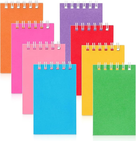 24Pack Pocket Notebook Bulk Small Notepad Pocket Notepad Small Spiral Notebooks for Work, Home, Office, School, Gifts 4X2.4Inches