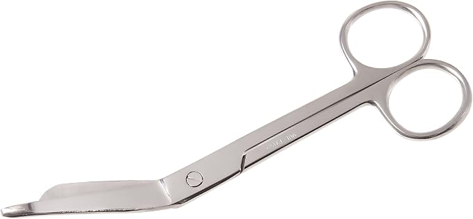MABIS Precision Lister Bandage Scissors Shears, Stainless Steel, 5.5 Inches