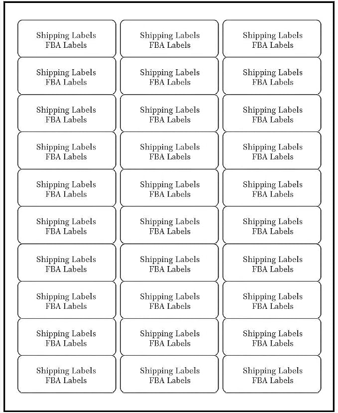 Address Labels for Inkjet Printers 1" x 2-5/8", Pack of 6000 Labels