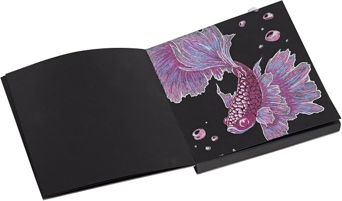 SoHo Urban Artist Brick Sketchbook Journals for Sketching, Drawing, Colored Pencils, Graphite, and More - Black 5.5"x5.5" (150 GSM, 80 Sheets) - 2 Pack