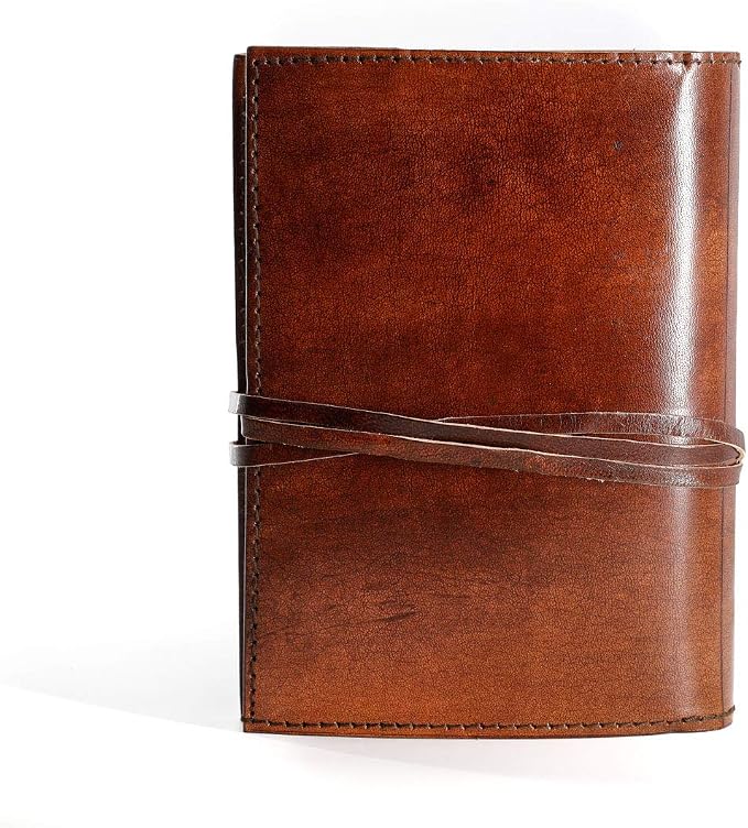 Leather Journal in Brown 8x6 Refillable Lined Paper Tree of Life Handmade writing Notebook Diary Leather Bound Daily Notepad for women and men Writing pad for Artist Sketch