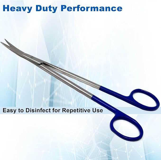 A2Z Iris Micro Tip Scissors 7" Curved, Nurse Essential Shears – Fine Precision Stainless Steel Utility Scissors for Lab Use, Training, Crafting, & Grooming - Suitable for Lab, Home, Car & Travel