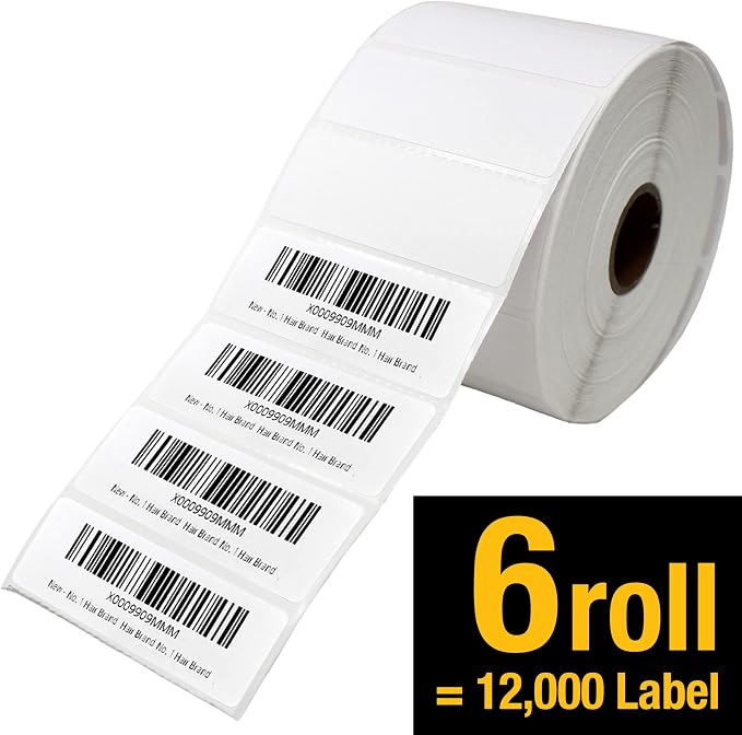 2 5/8" X 1” Direct Thermal Labels 2000 Per Roll Perforated | Quality 2 5/8" x 1” direct thermal labels 2000, designed for everyday use.
