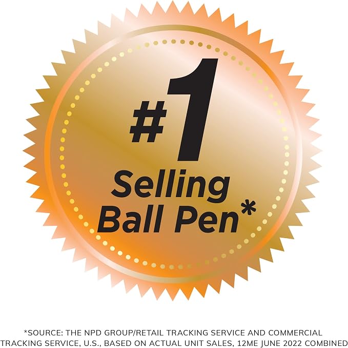 BIC Round Stic Xtra Life Assorted Ink Ballpoint Pen's, Medium Point (1.0mm), 60-Count of Bulk Pens, Flexible Round Barrel for Comfortable Writing, No. 1 Selling Ballpoint Pens (Pack of 9)