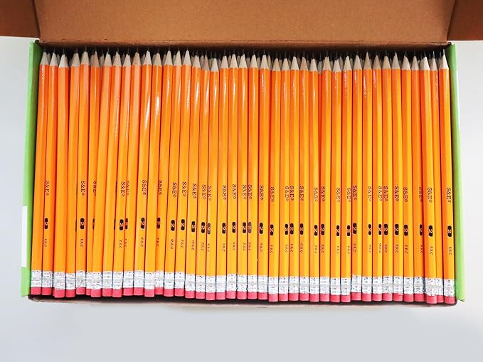 S & E TEACHER'S EDITION 360 Pack Pre-sharpened #2 Pencils with Erasers – HB Lead Bulk Pencil for Classroom, Home & Office – No.2 Pencils Back to School