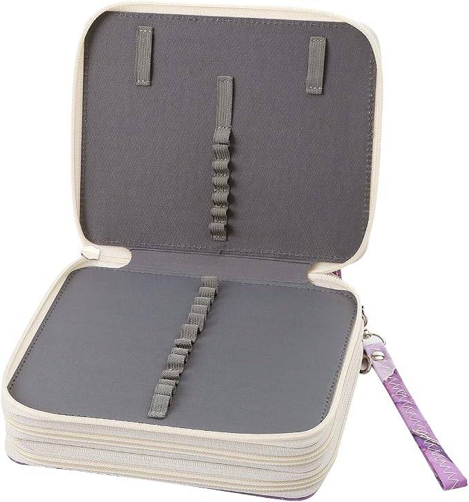 Portable Colored Pencil Case-72 Slots Colored Pencil Case Organizer with Zipper for Watercolor Pens, Pencil Case Organizer for Artist