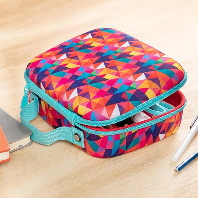 ZIPIT Jumbo Pencil Case for Girls, Cute Large Capacity Pencil Box, Colorful