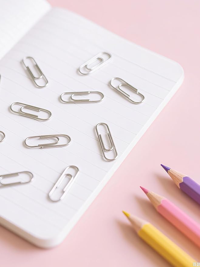 Paper Clips, 600 Pcs Paperclips Premium Medium Paper Clip, 1-2/7" Silver School Office Supplies Heavy Duty, Ideal for Bookmark(Silver)