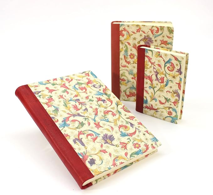 Florentia Hardcover Notebook with Leather Spine (Medium)