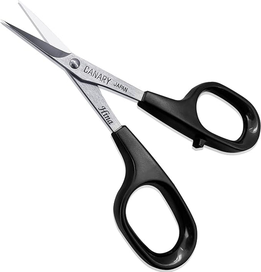 CANARY Small Precision Scissors - 4" with One Extra Pointed Tip, Mini Scissors for Paper Cutting, Paper Crafts, Kirie Art, Made in Japan