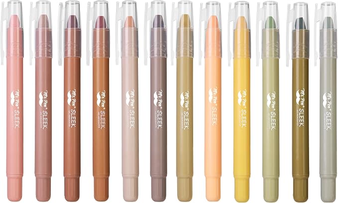 Mr. Pen- Gel Highlighter, 12 Pack, Vintage Colors | Bible Highlighters No Bleed, No Bleed Highlighters