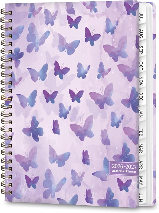 Planner 2026-2027, Weekly and Monthly Academic Year Calendar Planner, July 2026 - June 2027, Daily Agenda Book for Office School Supplies, A5(6.3'' x 8.5'')