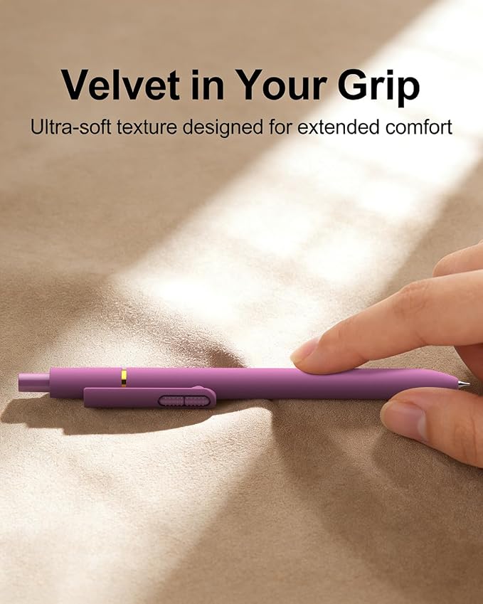 inkipen Blue Ink Fidget Pens, 8 Pcs 0.5mm Fine Point Retractable Smooth Writing Pen, Quick Drying Colored Ink Pens for Journaling School Office Supplies, Vintage Blue Ink