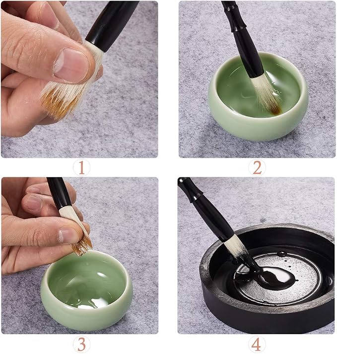 Chinese Calligraphy Brushes Set,Professional Sumi Water Writing, Japanese Painting Set for Beginners