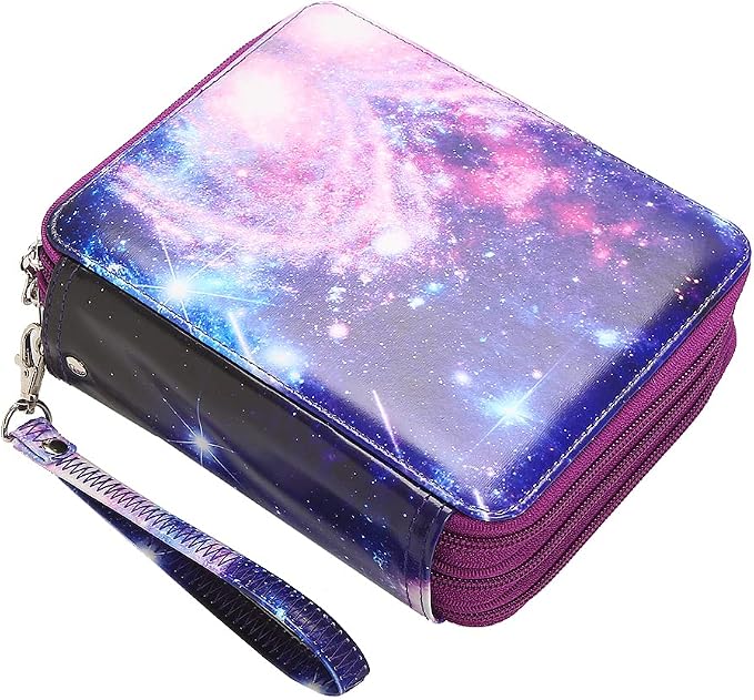 Portable Colored Pencil Case-72 Slots Colored Pencil Case Organizer with Zipper for Watercolor Pens or Markers, Pencil Case Organizer for Artist