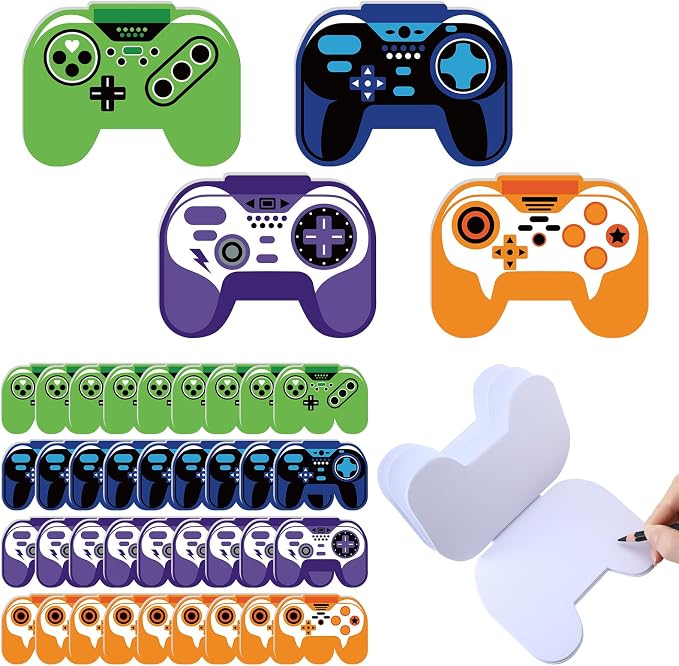Maitys 36 Pcs Game Controller Shaped Notepads Bulk Mini Pocket Gaming Notebook Novelty Memo Pads for Journaling Office Supplies Party Favors