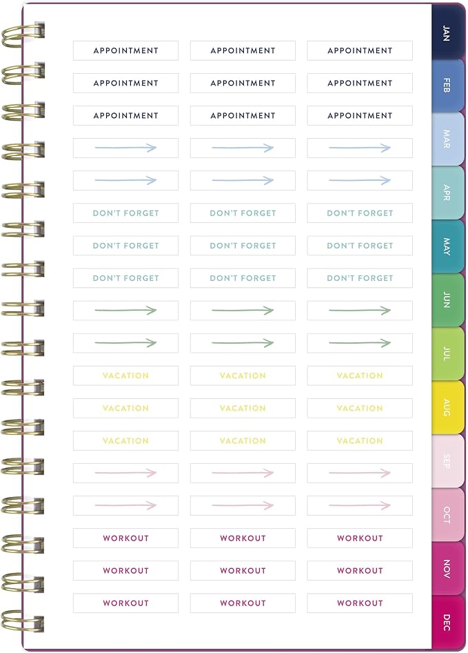 AT-A-GLANCE 2027 Planner, Simplified by Emily Ley, Weekly & Monthly, 5.5" x 8.5", Nostalgia Pink (EL60-200-27)