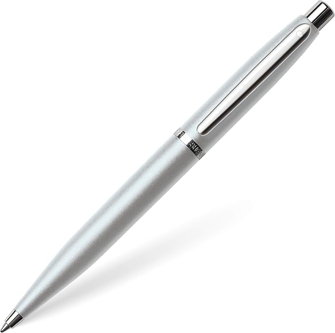 Sheaffer VFM Strobe Silver Ballpoint Pen with Chrome Trim