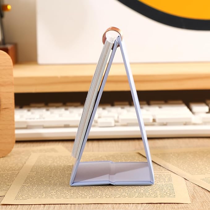 Mini Desk Calendar 2026-2027 - Runs From July 2026 to Dec 2027 Monthy Small Desktop Calendar 250gsm Thick Paper Twin-Wire Binding for Home or Office (Purple)