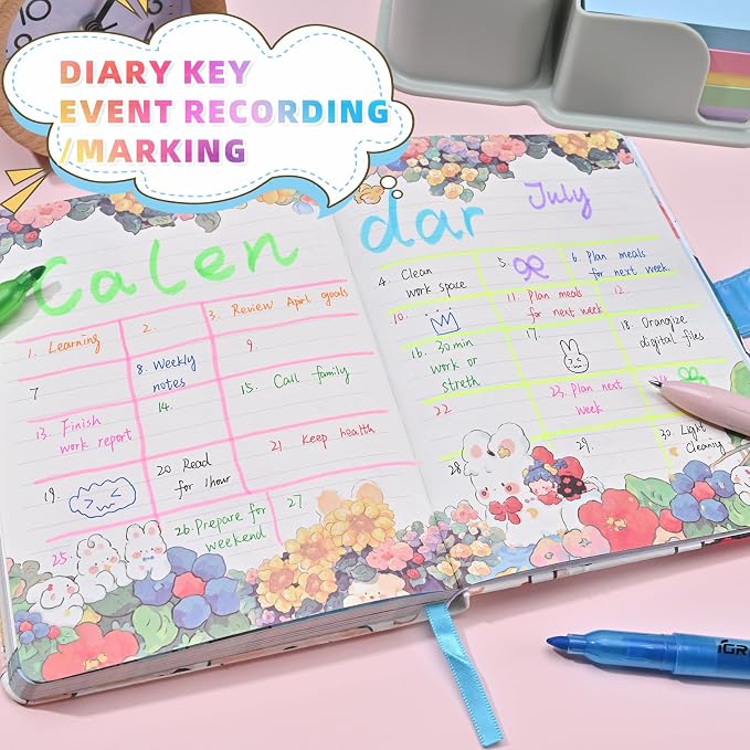20 Pcs Highlighters and Gel Pens Set, 6 Color Highlighters and 2 Pcs 3 in 1 Multicolor Gel Pens, Chisel Tip Highlighters Assorted Colors, Quick Dry, Perfect for Class, School, Office
