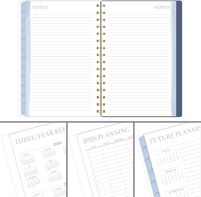 Cambridge Planner 2026-2027 Weekly & Monthly Academic 12-Month July-June, 5-1/2" x 8-1/2", Leah Bisch, Bow Trellis (LB52-200A)