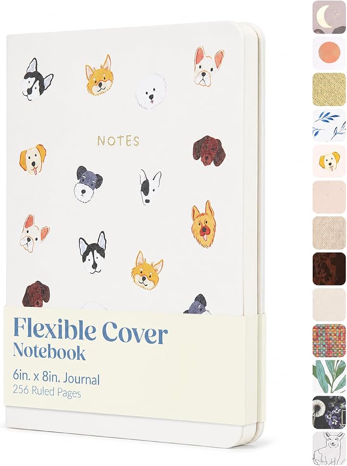 WORLD TRAVELER Eccolo A5 Hardbound Journal Notebook 256 Ivory Lined Pages | Sturdy Flexible Hardcover, 80GSM Acid-Free Ivory Pages, Smyth-Sewn Lay-Flat Binding, Ribbon Bookmark