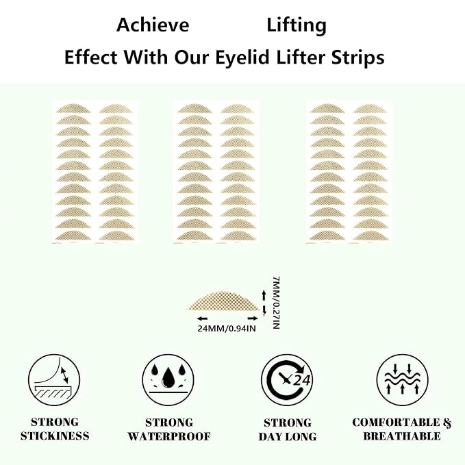 Eyelid Lift Tapes Eye lid Correcting Strips for Heavy Droopy 7MM Skin Color