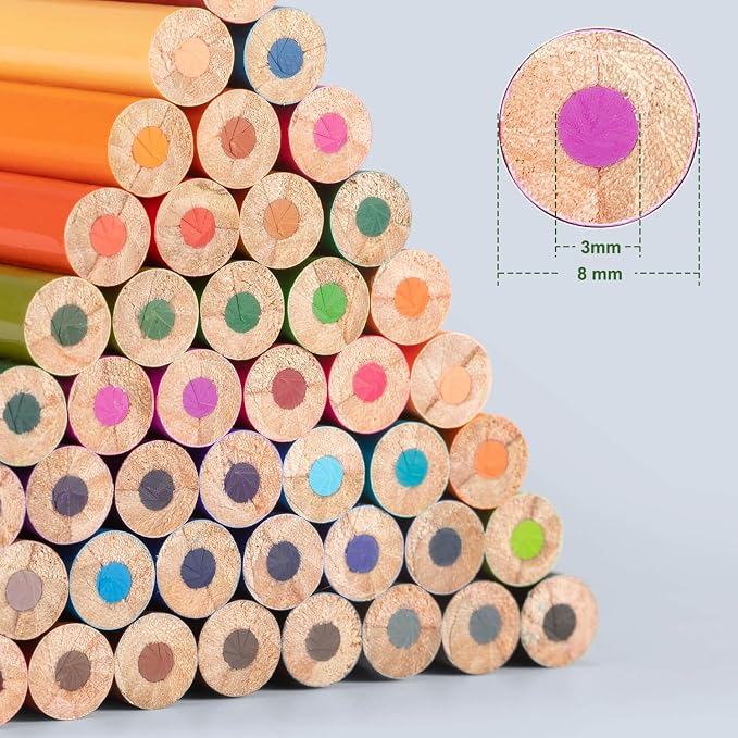 Colored Pencils for Adult Coloring Books: Color Pencil set Art Supplies Gift for Adults & Kids 72 Count