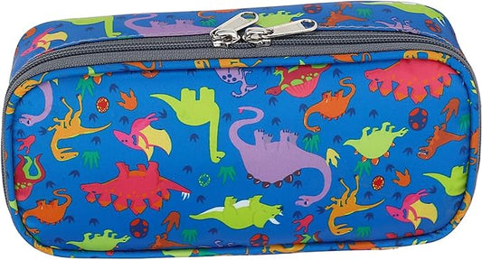 FlowFly Large Capacity Pencil Case for Kids, Boys & Girls – Zippered Multi-Functional Pen Pouch, Soft & Portable Pencil Bag for School, Teens, Students, Dinosaur