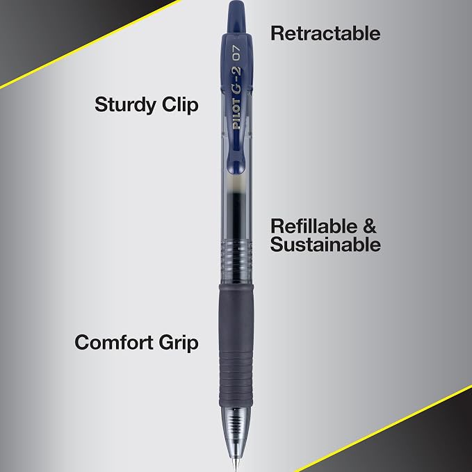 PILOT G2 Limited Edition Harmony Ink Collection Retractable Gel Pens, 0.7mm Fine Point, Assorted Ink, 20-Pack