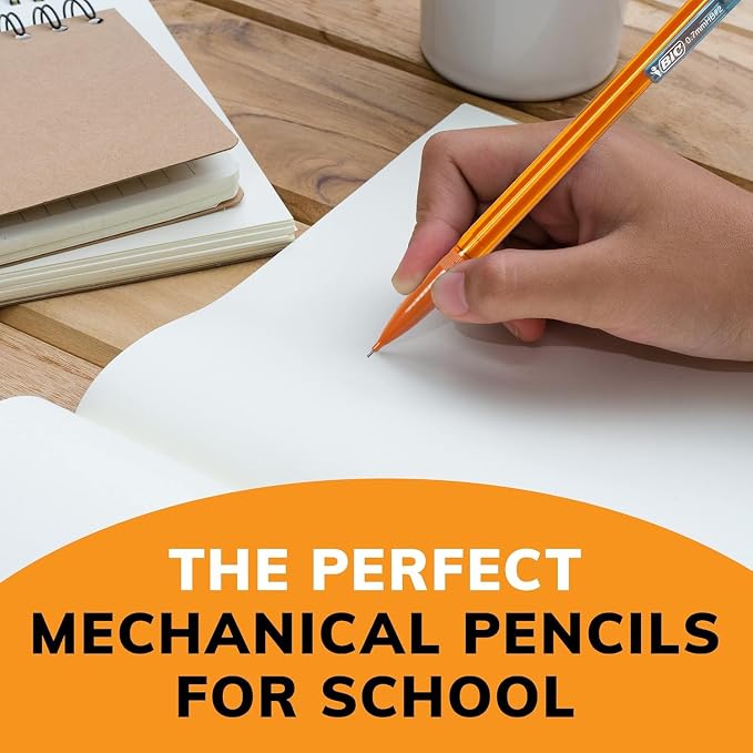 BIC Extra Smooth #2 Mechanical Pencils Bright Edition, 0.7 mm Medium Point, Assorted Colored Barrels - Bulk School Supplies for Students and Teachers, Pack of 144 Lead Pencils