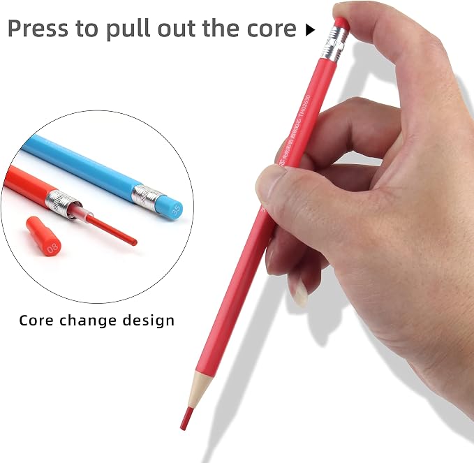Mechanical Colored Pencils 2.6mm 36PCS, Colored Pencils for Adults | Colored Mechanical Pencil for Coloring and Drawing, Aesthetic Colored Pencils with Sharpener and Portable Case