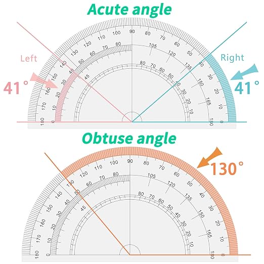 Akuoly Professional Geometry Compass Set, Starter Compass Set Includes 2 Drafting Compasses, Protractor, 2 Set Squares, Ruler in Storage Box, Back-to-School Math Supplies for Students, Black
