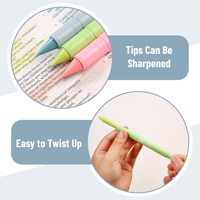 Mr. Pen- No Bleed Gel Highlighters, Candy Colors, 8 Pack | Bible Highlighters and Pens No Bleed, Bible Markers for Study, Journaling, School Supplies and Accessories