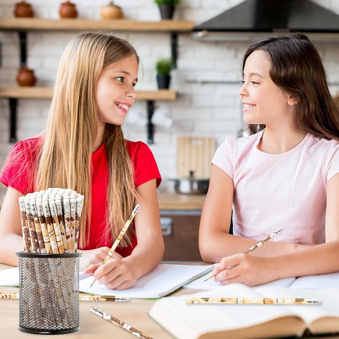 Xqumoi S’Mores Pencils with Eraser - S’More Love Fun #2 HB Pencils, Classroom Student Rewards Camping Back to School Office Supply Marshmallow Goodie Bag Fillers Stuffers Campfire Party Favors