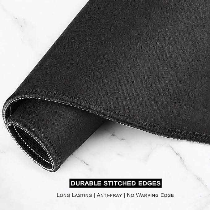 Auhoahsil Desk Mat, Ultra Large Mouse Pad, XXL Gaming Mousepad, Green Tropical Leaves Deskpad, Big Extended Full Size Mouse Pad, Desktop Desk Matt for Keyboard, Laptop & Computer, 35.5 x 15.7 in