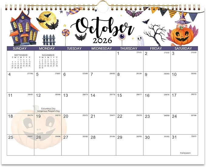 Calendar 2026-2027 - Wall Calendar 2026-2027 from July 2026 to December 2027, 11" x 8.5" 18 Months with Thick Paper + Daily Blocks + Reference Calendars
