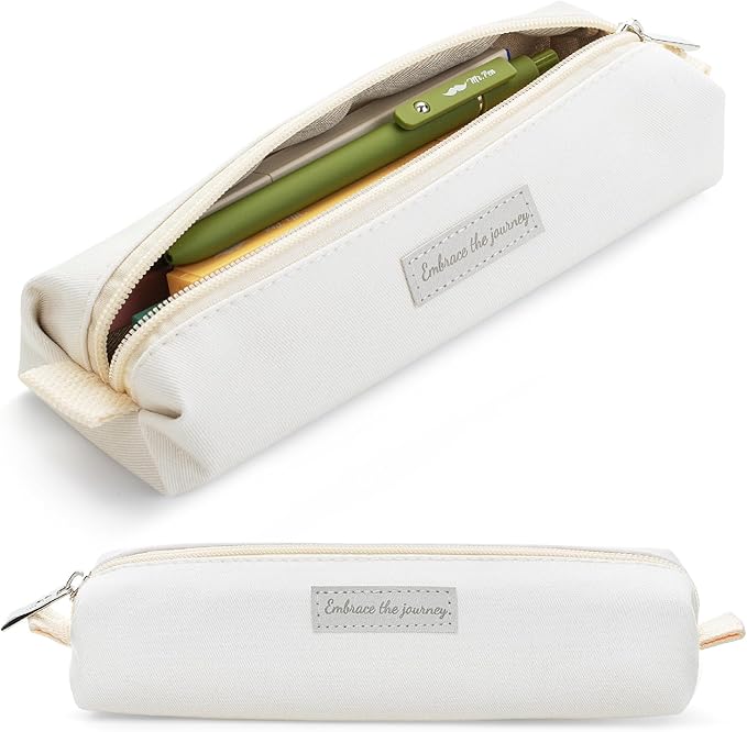 Mr. Pen- Cute Pencil Case Pouch, Multipurpose Canvas Bible Pencil Pouch | Smooth Zipper, Premium Material, Neat Stitches, Ideal for Stationery, Cosmetics, Electronics, School, Office, Travel