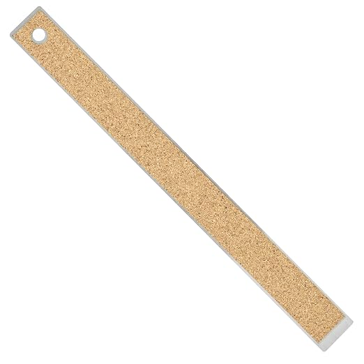12" Stainless Steel Ruler with Non-Skid Cork Backing: 32 & 64 divisions per inch