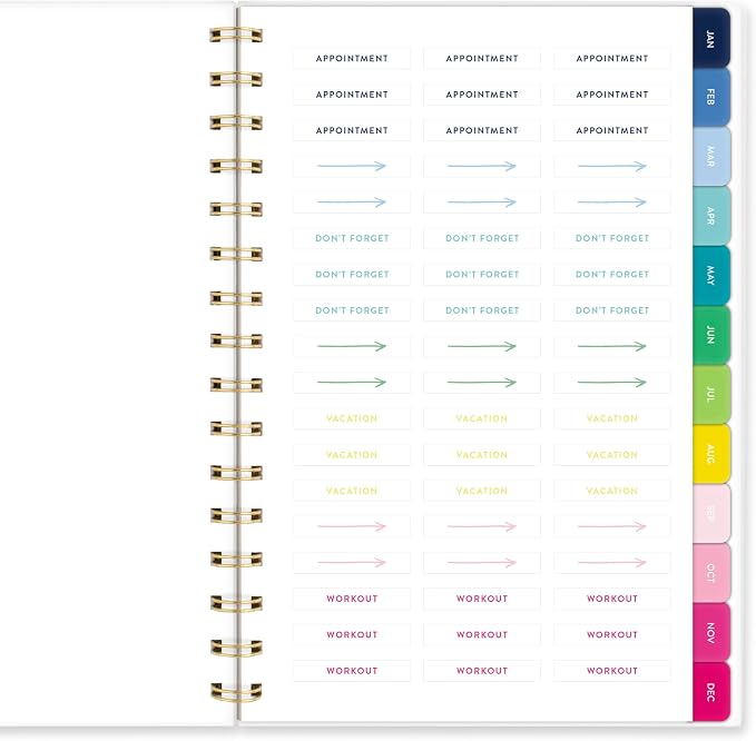 AT-A-GLANCE 2026 Planner, Simplified by Emily Ley, Weekly & Monthly, 5.5" x 8.5", Small, English Garden (EL46-200-26)