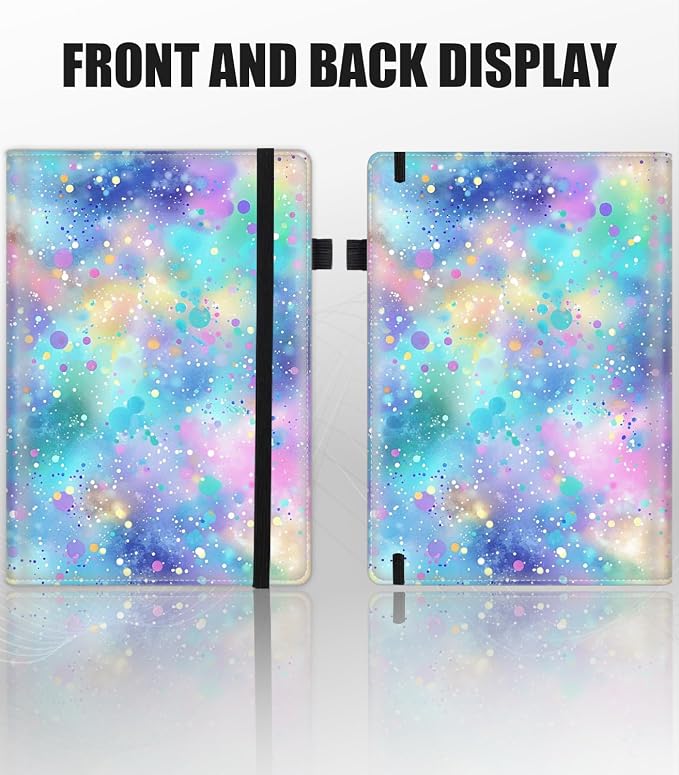 Hardcover Executive Notebooks, A5 PU Leather Lined Journal Notebook, 200 Pages Thick Paper Subject Notebooks for School,Work,Home Writing Business Notebook, Diary Book ，Color Background