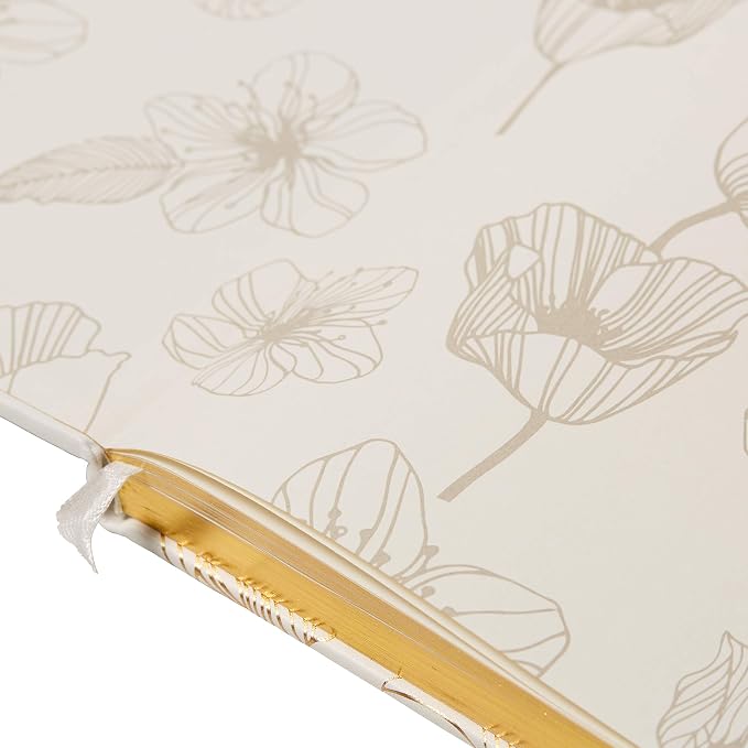 WORLD TRAVELER Large Lined Journal Notebook 256 Ruled White & Ivory Pages | Lay-Flat Binding, Gilded Page Edges Resist Wear, Reinforced Square Corners, Bleed-Resistant Smooth Paper