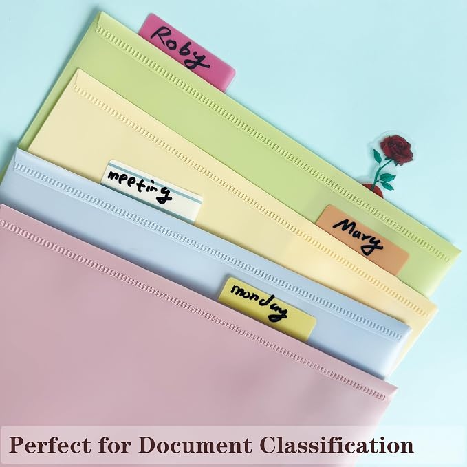 ELII 500 PCS Tabs 2 Inch Book Tabs Sticky Index Tabs,File Tabs | Self Adhesive,Page Markers,Index Labels for Pages,Safety Material, Smooth Writing,Transparent,Waterproof,Repositionable