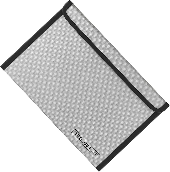 Fireproof Cash Envelope - Fast, Compact Protection for Valuables | 8 x 5 Inch, 2000°F Rated - Zippered Water-Resistant Pouch Keeps Cash, Passports, Jewellery and Small Documents Together