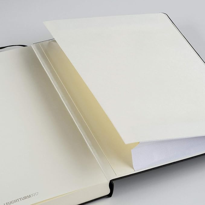 LEUCHTTURM1917 - Notebook Hardcover Master Classic A4+ - 235 Numbered Pages for Writing and Journaling (Black, Plain)