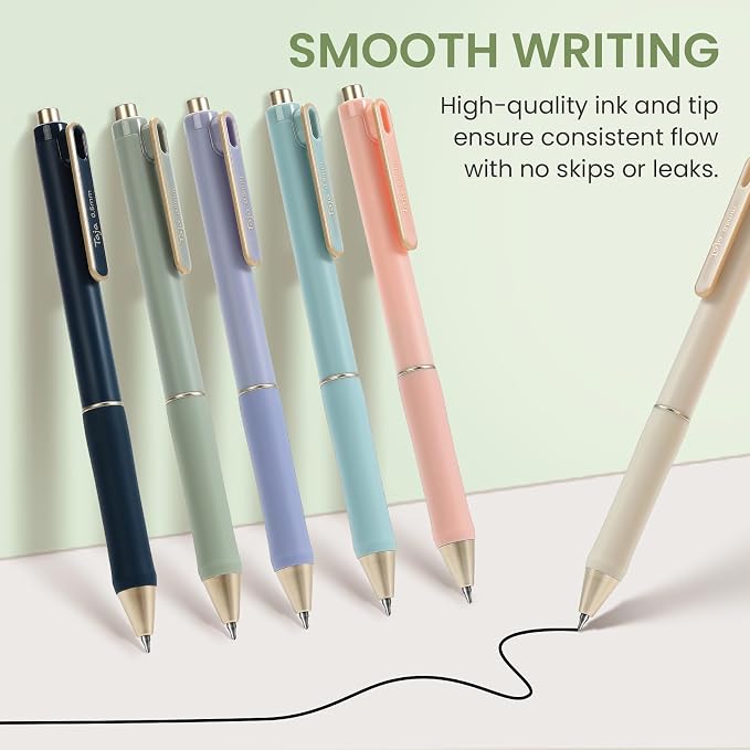 Cute Pencil Case With Supplies, 39 PCS Aesthetic Stationery Set with Pencil Pouch, 6 Black Ink Gel Pens, 12 Pastel Highlighters, 5 #2 HB Pencils, 4 Mechanical Pencils, Back to School Supplies - Green