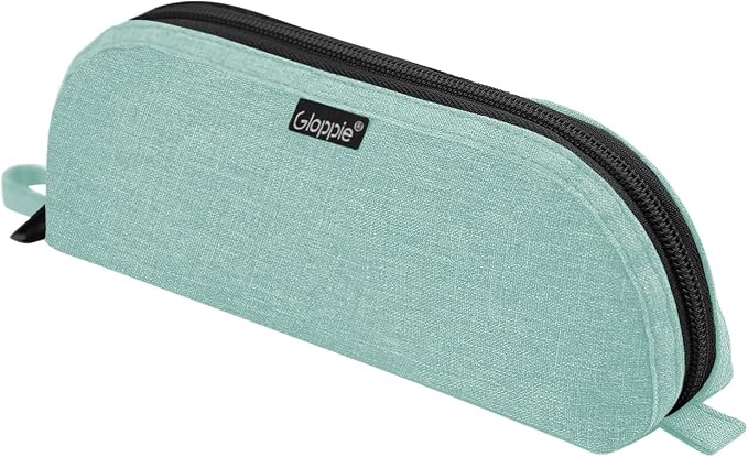 Gloppie Pencil Pouch - Practical Pencil Case, Aesthetic Simple Pencil Bag, Small Pen Holder, Back to School Supplies for Girls Boys, Green
