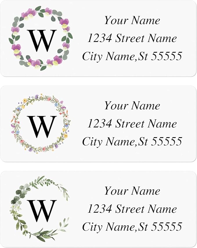 Custom Address Labels-Personalized Address Labels, Return Address Labels with Strong Adhesion,Can Be Used for Cardboard,Paper,Plastic Glass Metal (2.6x1 Inch, Set of 100)