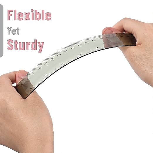 Mr. Pen- Ruler, 12 inch Ruler, 6 Pack, Vintage Colors, Clear Rulers 12 Inch | Rulers